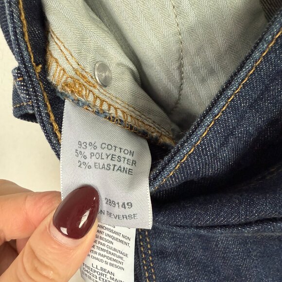 NWT LL Bean True Shape Favorite Fit Bootcut Jeans Dark Rinse Plus Size 16 NEW - Picture 11 of 12